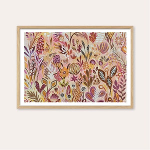 Floral Candy - Abstract Botanical Print - UNFRAMED