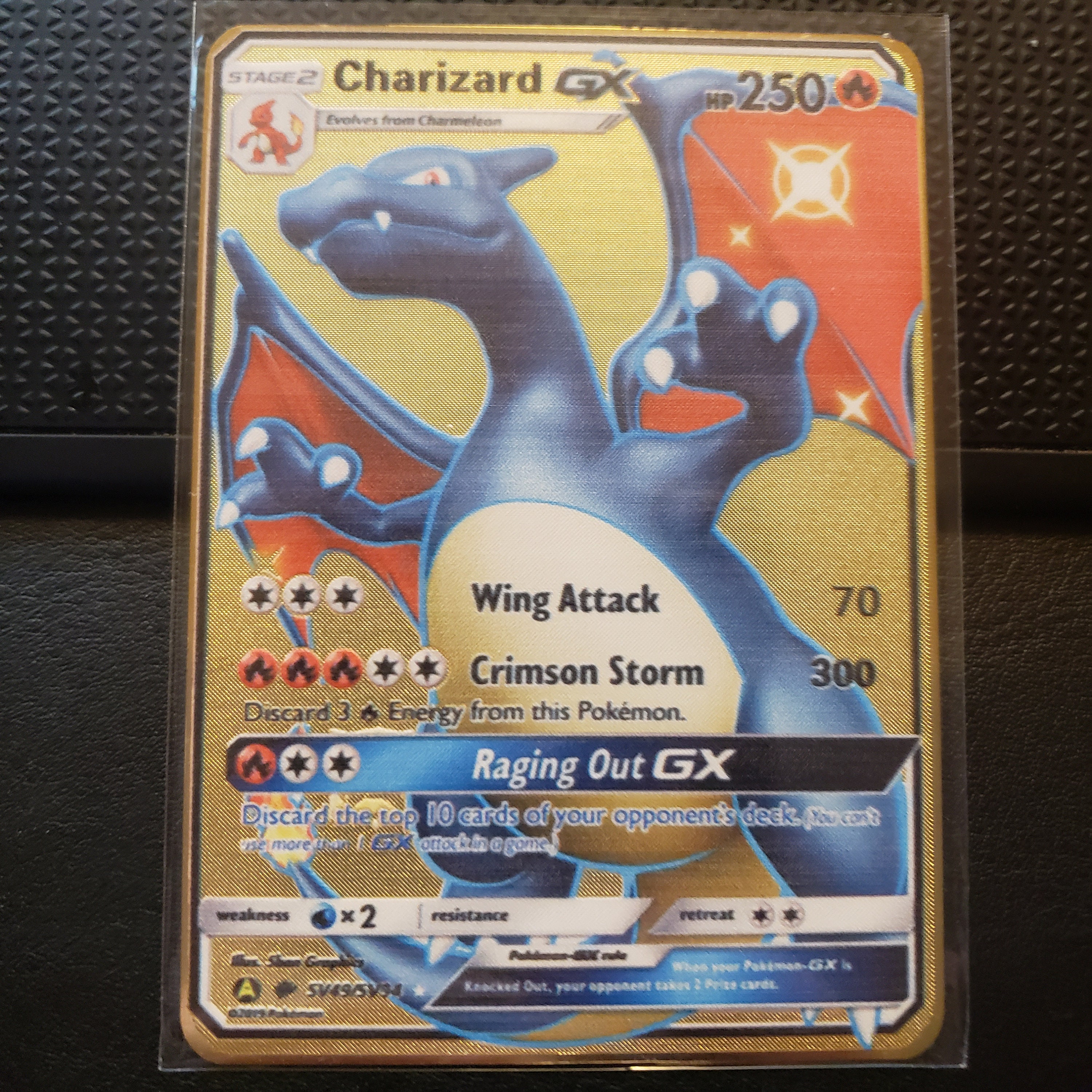 Charizard Vmax GX & V Champions Path Metal Pokemon Card Custom | Etsy