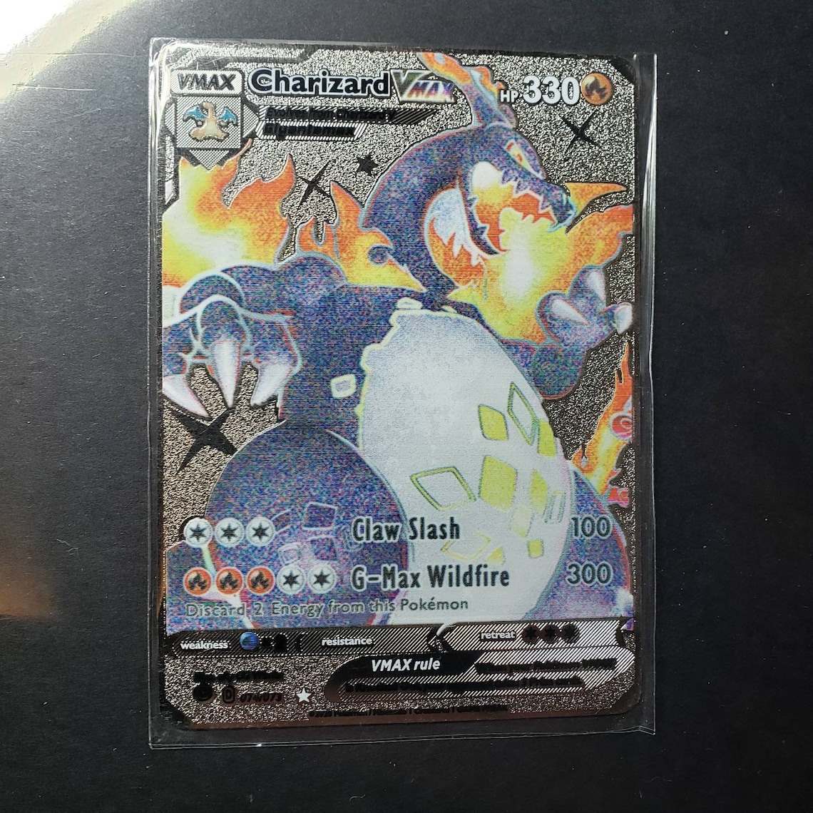 Tracking Included Shiny Charizard V & Charizard Vmax Silver Etsy