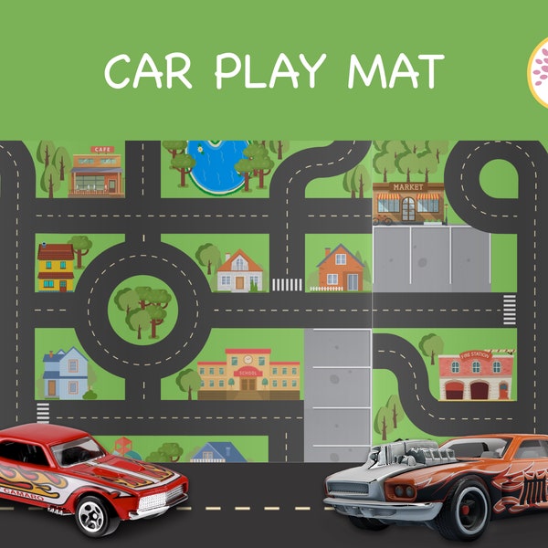 Car Play Mat Etsy