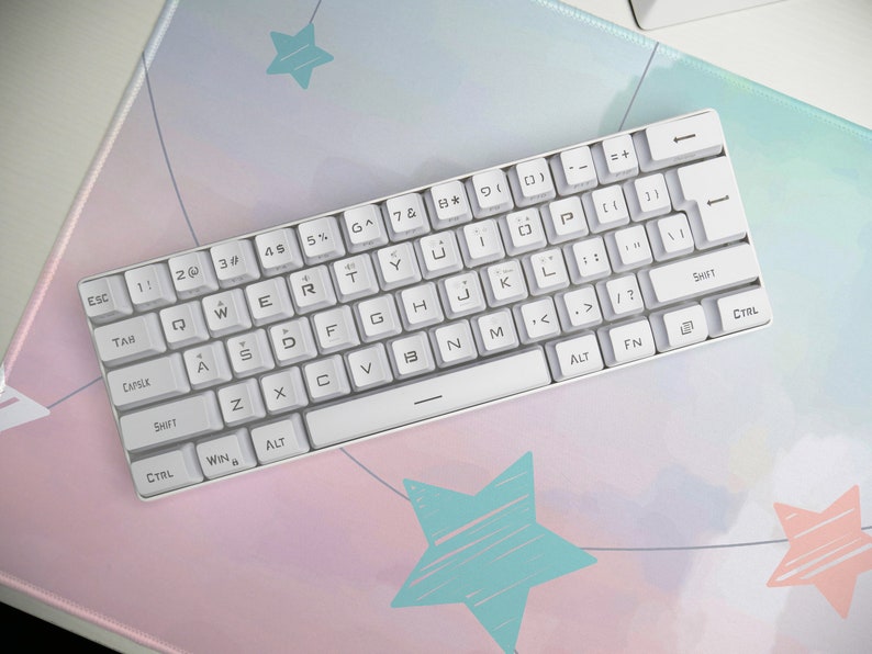 Paper Starship Cute Mouse Pad for girls, Childrens crafting play mat, Large Computer Desk Pad, Extended Gaming Mouse Pad, Cute Mouse pad imagem 7