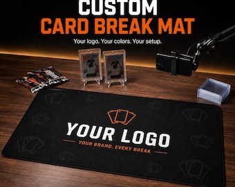 Custom Card Break Mat with Your Logo, Sports Card & TCG Playmat