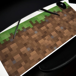 PixelCraft Mouse Pad and Desk Mat Minecraft Perfect Gifts For kid Gamers, Video Games, PC Gaming, Block games Craft 8-bit Crafting games