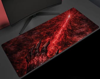 Infernal Hexfire, Desk Mat, Dark Fantasy