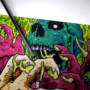 Acid Pool Zombie Desk Mat: Extended Gaming Mouse Pad image 5