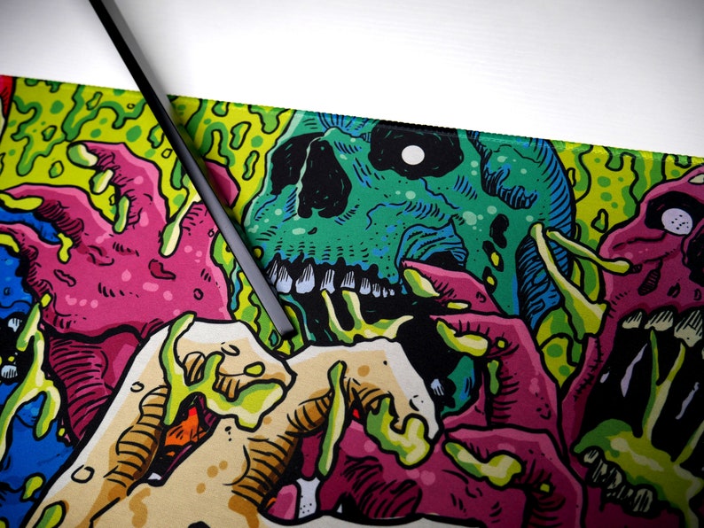 Acid Pool Zombie Desk Mat: Extended Gaming Mouse Pad image 5