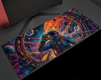 Gateway Voyager, Desk Mat, Neon Space