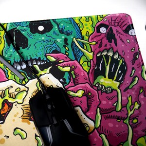Acid Pool Zombie Desk Mat: Extended Gaming Mouse Pad image 8