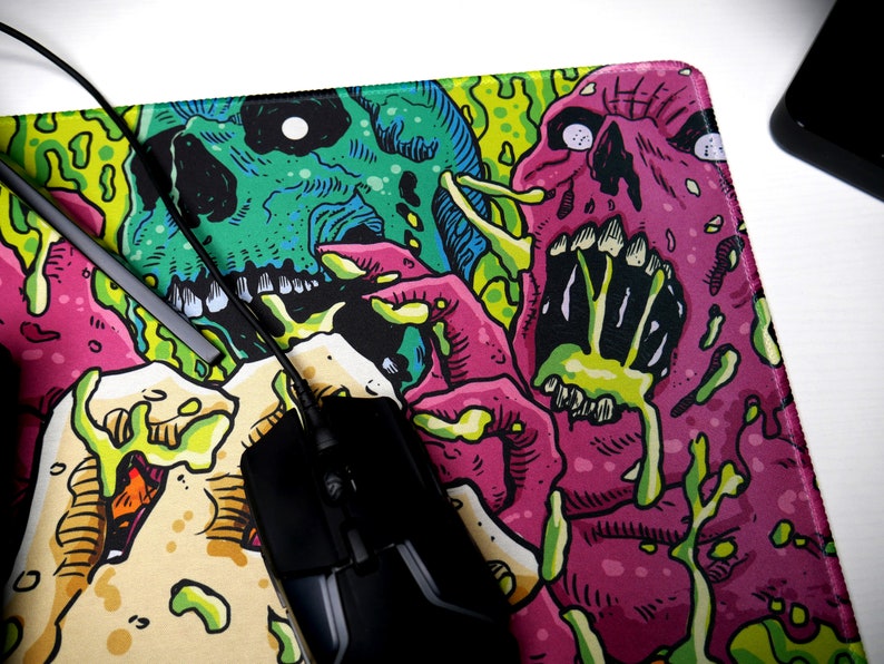 Acid Pool Zombie Desk Mat: Extended Gaming Mouse Pad image 8