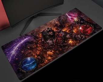 Arcane Lycanthrope, Desk Mat, Dark Fantasy