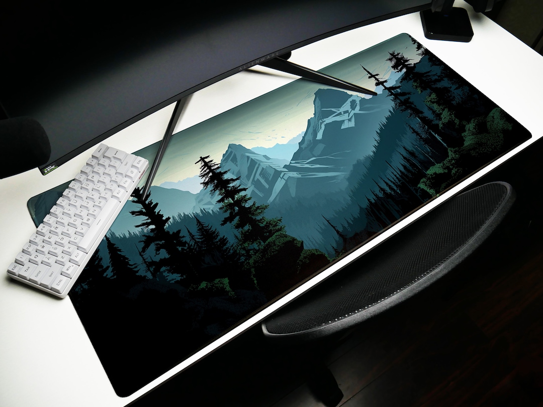 Mountain Majesty Mouse Pad & Desk Mat Immerse Yourself in Pacific