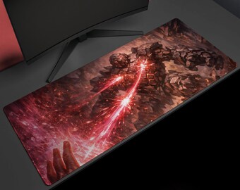 Crimson Siege, Desk Mat, Arcane Battle