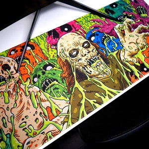Acid Pool Zombie Desk Mat: Extended Gaming Mouse Pad image 1