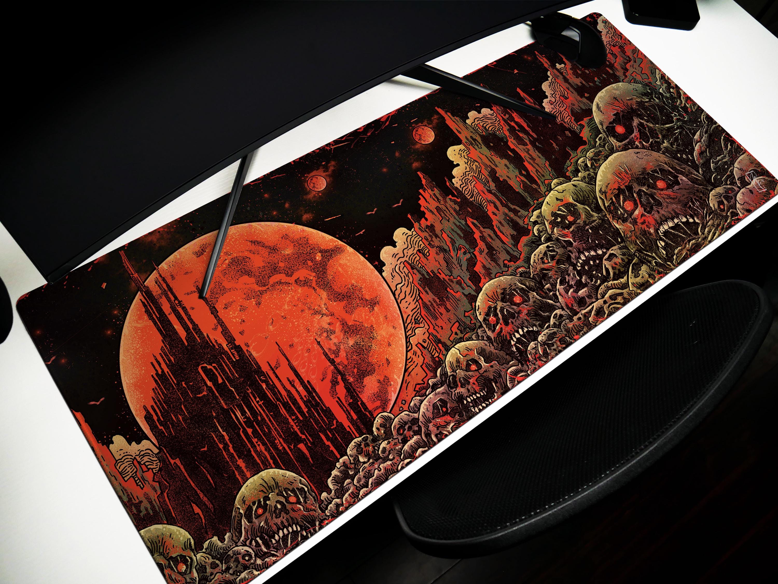 Blood Moons of Oblivion, Desk Pad, Mouse Pad, Desk Mat, Blood Moon Horror, Crimson Planet, Dystopian Wasteland, Infernal Skulls - Etsy Blood Moons of Oblivion, Desk Pad, Mouse Pad, Desk Mat, Blood Moon Horror, Crimson Planet, Dystopian Wasteland, Infernal Skulls - Etsy
