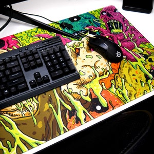 Acid Pool Zombie Desk Mat: Extended Gaming Mouse Pad image 9