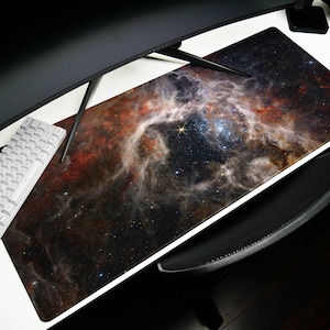 James Webb Telescope Desk Mat: Tarantula Nebula Galaxy Print