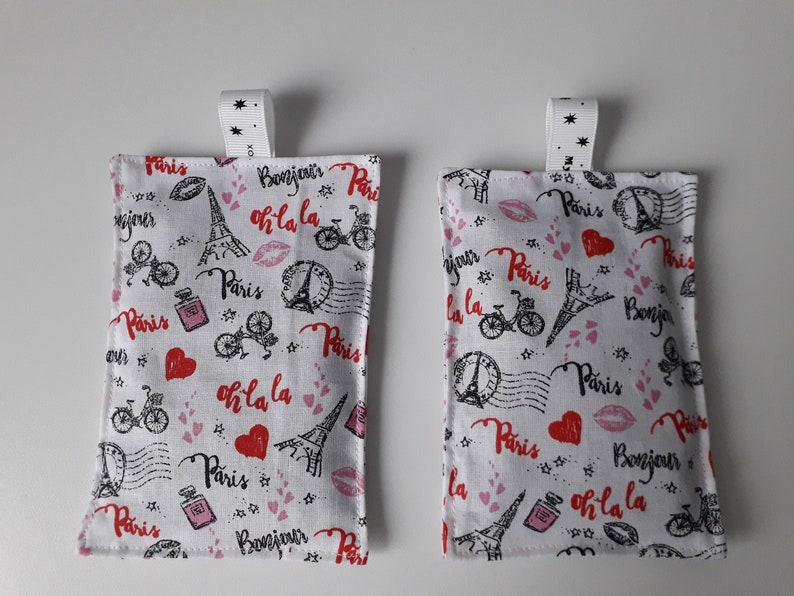 Coussin sachet de lavande avec accroche fait main Paris