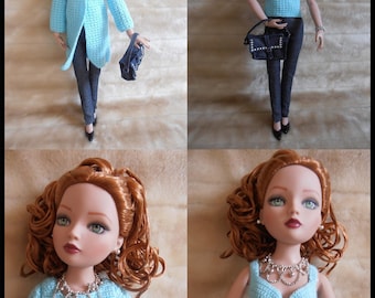 Outfit with jeans for Ellowyne doll by Robert Tonner - handmade - unique piece OOAK