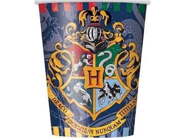 Harry Potter Paper Cups: Colorful Licensed Designs - Birthday Party Supplies, Kids Tableware, Disposable Cups for Themed Celebrations