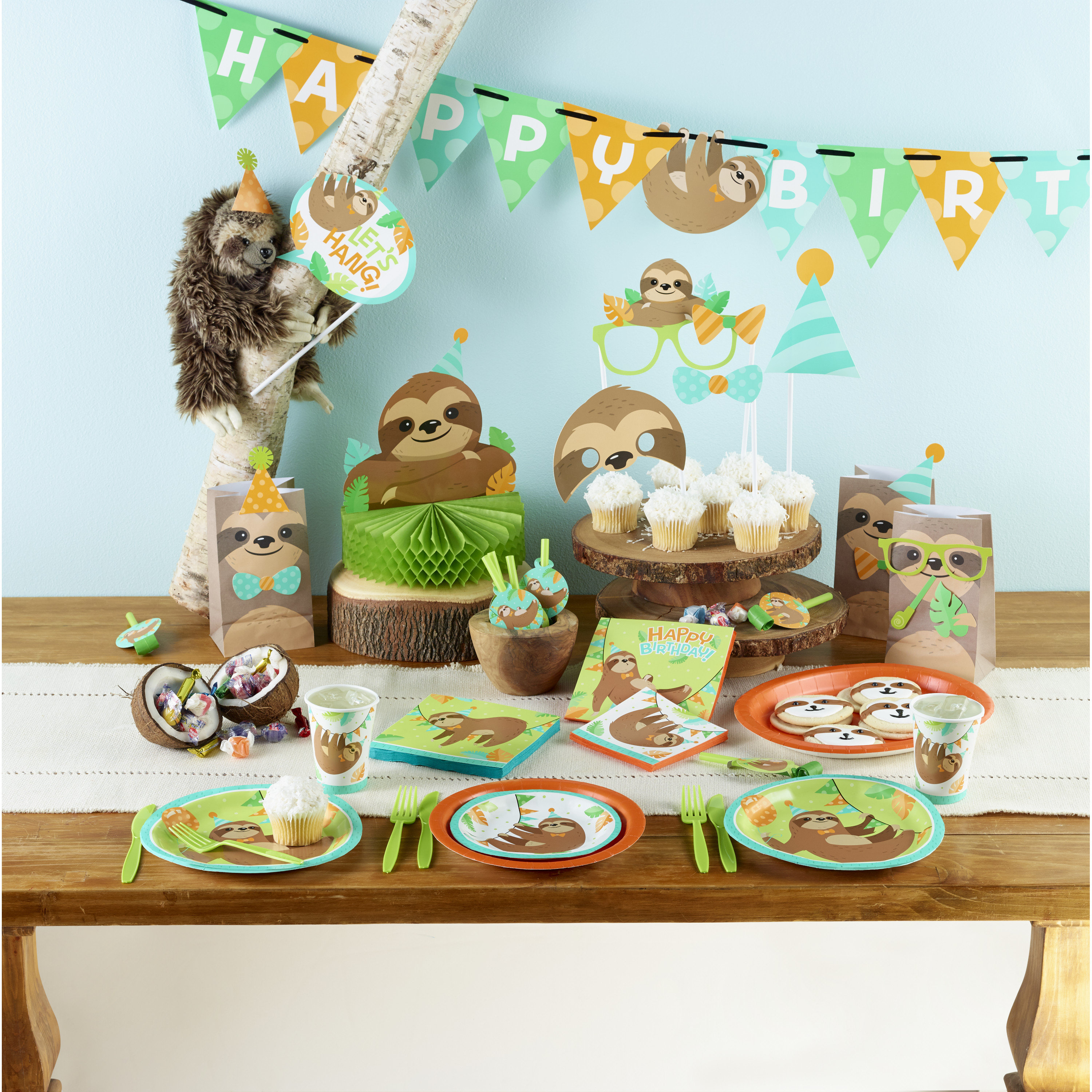 Sloth Party Napkins, Sloth Party Décor, Sloth Birthday, Animal Theme