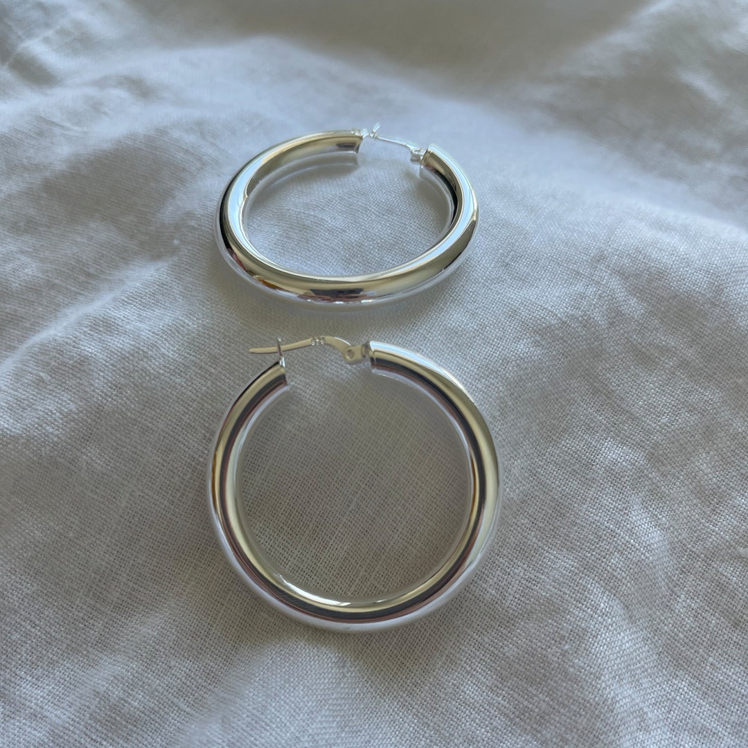 SILVER925 VOLUME HOOP EARRINGS/シルバー/ピアス YArKA/ヤーカ】silver925 volume hoop pierce/フープピアス