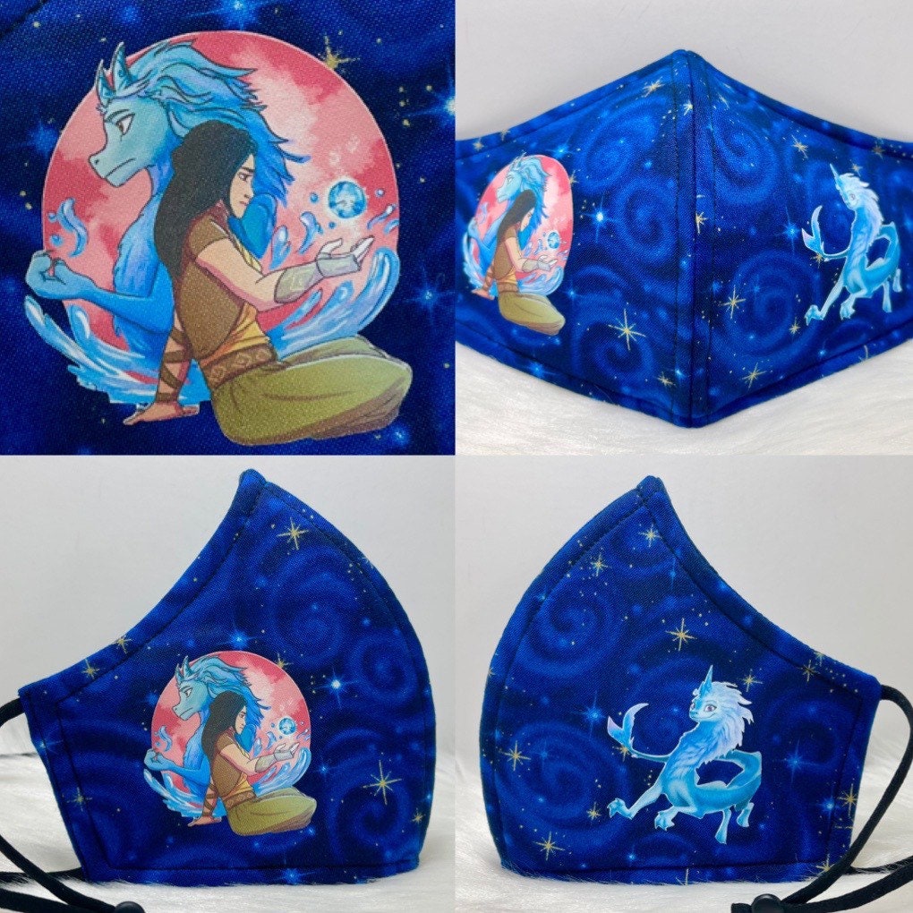 Raya and the Last Dragon Sisu Designed Face Mask - Etsy Canada