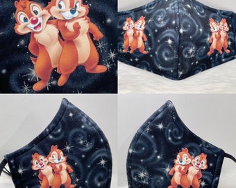 Chip and Dale special designer face mask (black)