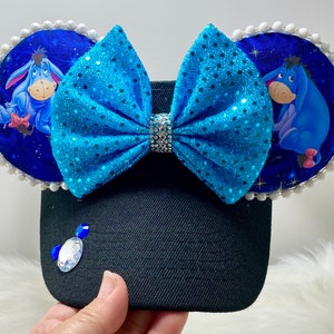 Inspirierte Minnie Mouse Ohren ODER mit kombiniertem masken set. Lonely Eeyore von Winnie the Pooh Mickey Minnie Ohren Visier Maske