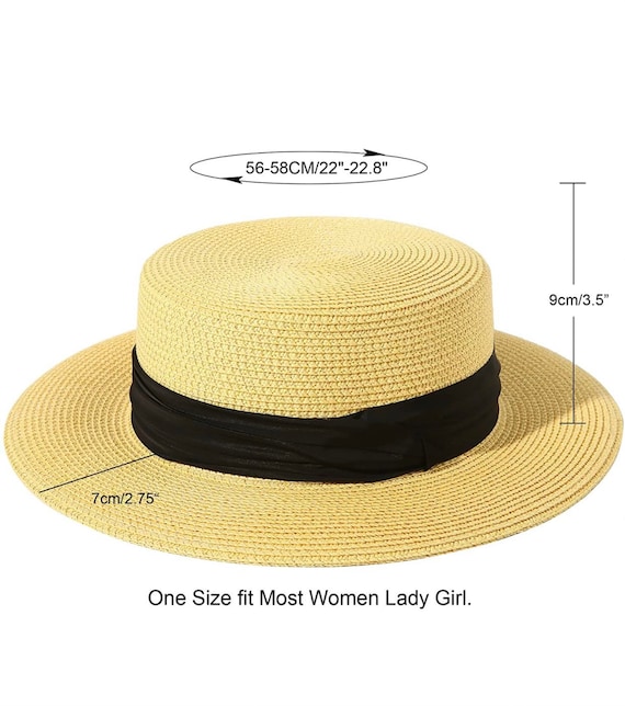 Inspired Vintage Mickey Minnie Mouse Straw Hat, Sun Hat  display picture 3