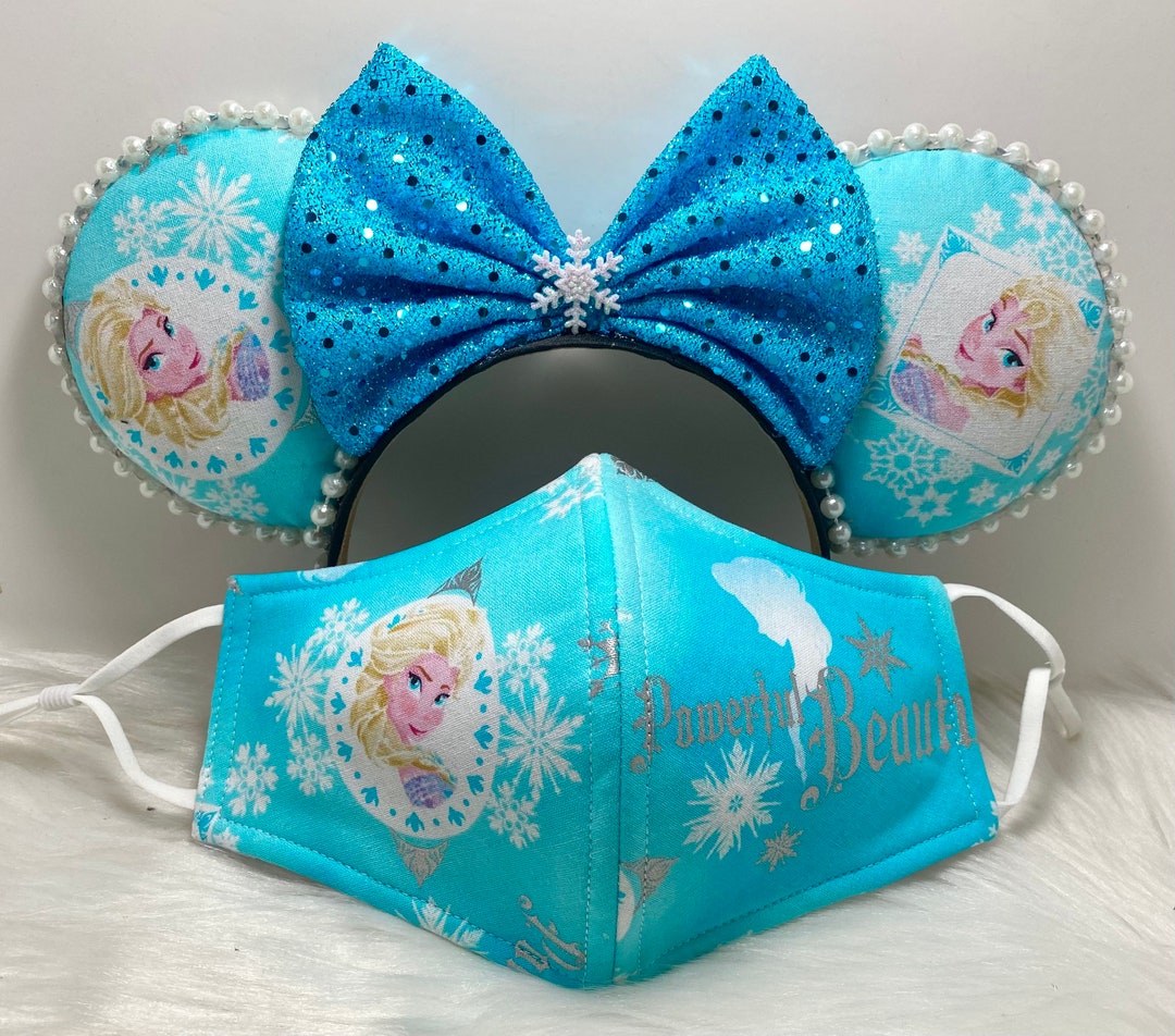 Inspired Frozen Elsa Minnie Mouse Ears OR With Combo Matching Etsy