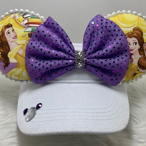 Inspirierte Minnie Mouse Ohren ODER mit kombiniertem masken set. Beauty and the Beast Mickey Minnie Ohren Visier Maske