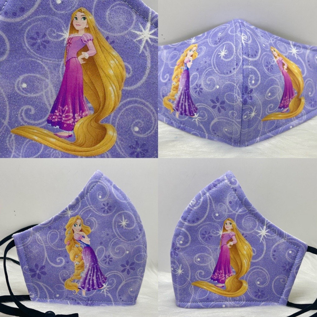 Princess Rapunzel Pascal Tangled Face Mask purple Etsy