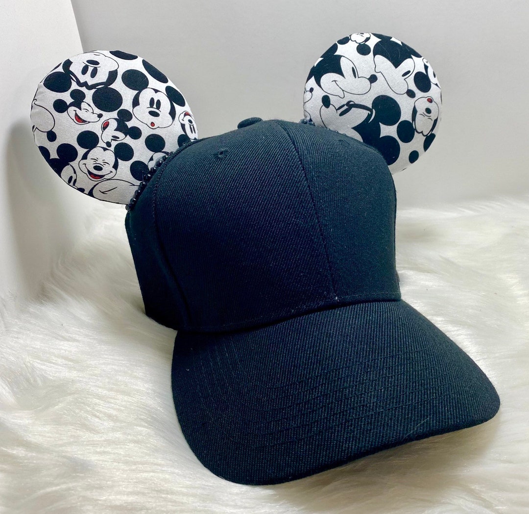 Inspired Mickey Mouse Cap Hat Ears OR With Combo Matching Mask Set ...