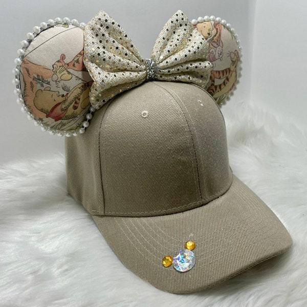 Inspiré Winnie l’ourson et Tigger Mickey Minnie Mouse chapeau d’oreilles OU avec combo assorti masque ensemble..  Mickey Minnie oreilles masque chapeau
