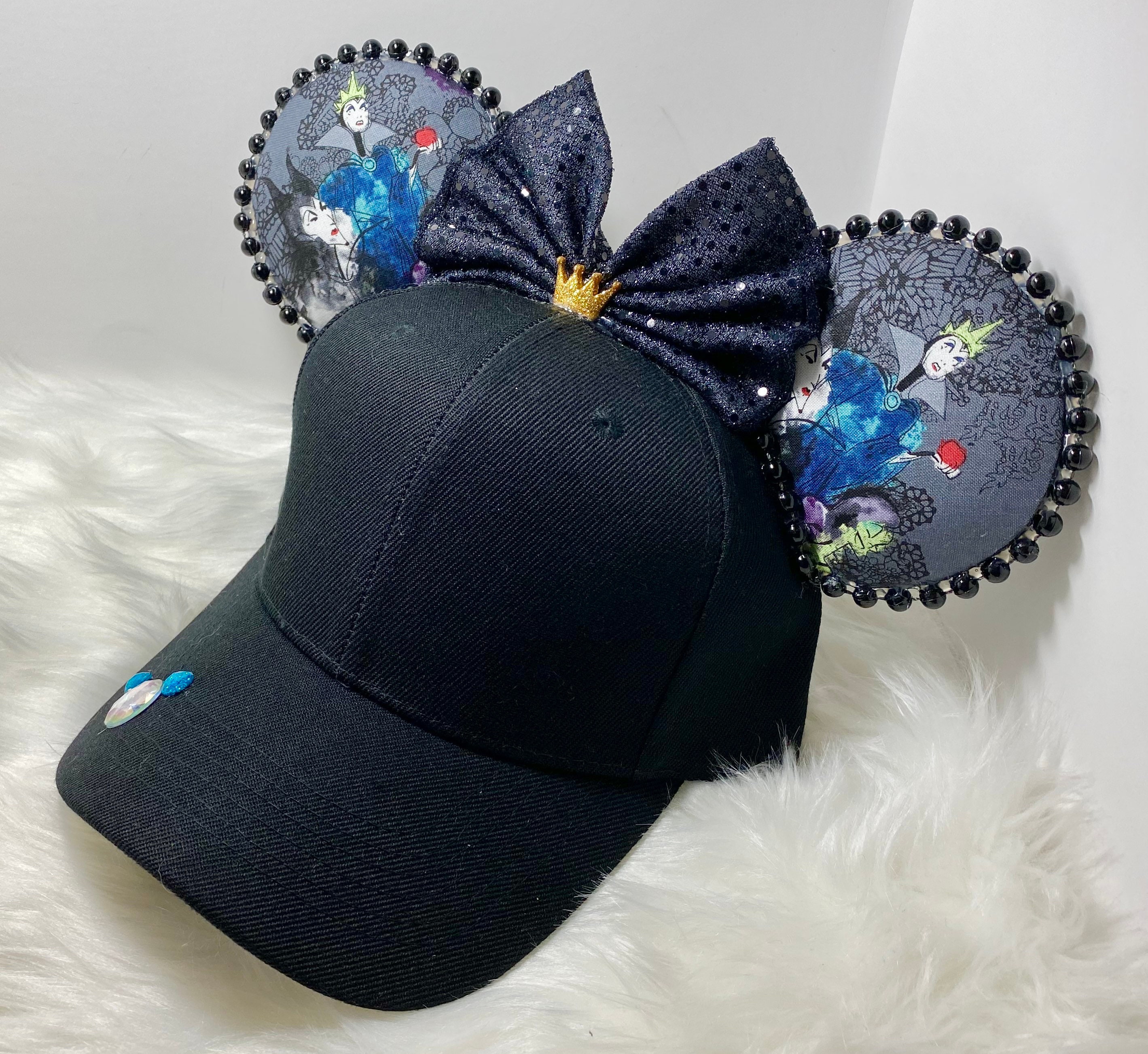 Inspired Mickey hat with ears and matching mask Disney Etsy