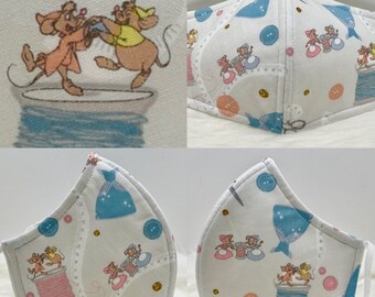 Cinderella Sewing mice face mask, face cover