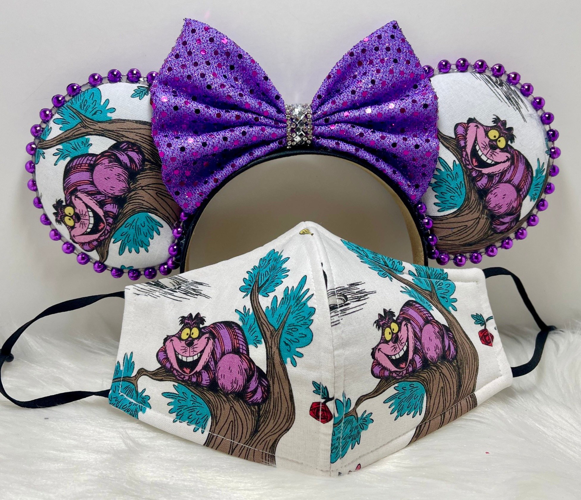 Classic Mickey Minnie Mouse Ears OR Combo Matching Mask Set. 