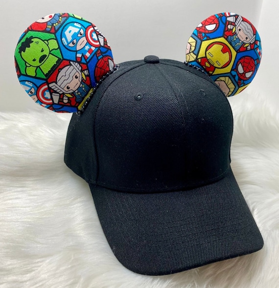 mickey ears marvel visor Minnie Ears Disney visor Mouse Ears Spiderman inspired Disney hat