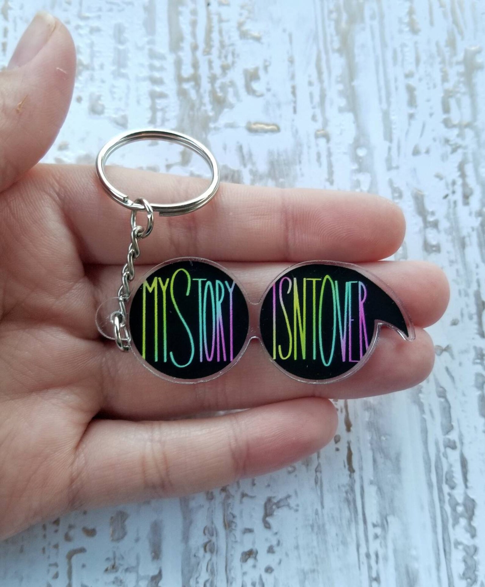 Mental Health Keychain Semicolon Mental Health Awareness | Etsy