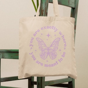 Butterfly Tote Bag Butterfly Chart Canvas Tote Bag Trendy Tote Bag Aesthetic Tote Bag Cute Tote Bag Market Bag Shopping Bag