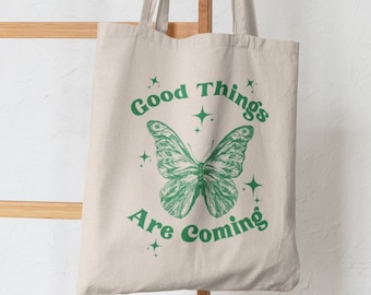 Butterfly Tote Bag Butterfly Chart Canvas Tote Bag Trendy Tote Bag Aesthetic Tote Bag Cute Tote Bag Market Bag Shopping Bag