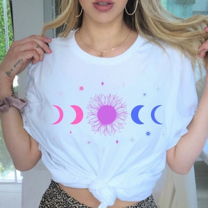 Subtle Bi Pride Shirt Subtle Pride Shirt Bisexual Shirt Bi Shirt Subtle Bisexual Rights Pride Clothing Bisexual Pride Sun and Moon Shirt