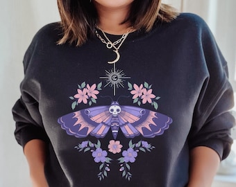 Pastel Goth Sweatshirt Pastel Goth Clothing Cottagecore Clothing Mall Goth Sweatshirt Fairycore Clothing e Girl Clothing Pastel Goth Shirt