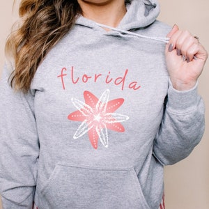 Florida Hoodie Beach Hoodie Sunshine State Florida Sweatshirt Preppy Sweatshirt Moving To Florida Hoodies Beach Sweatshirt Florida Shirt image 1