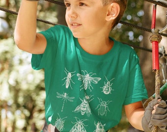 Kids Insect Shirt Forestcore Clothing Youth Bug Shirt Insect Lover Shirt Insect Gift Nature Shirt Entomology Shirt Cottagecore Clothing