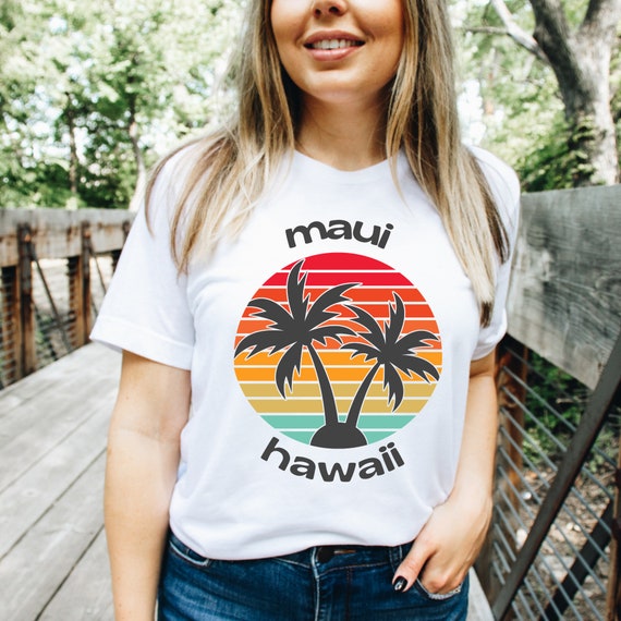 Retro Mahalo Sunset Palm Tree T-Shirt Retro Mahalo Sunset Palm Tree T-Shirt