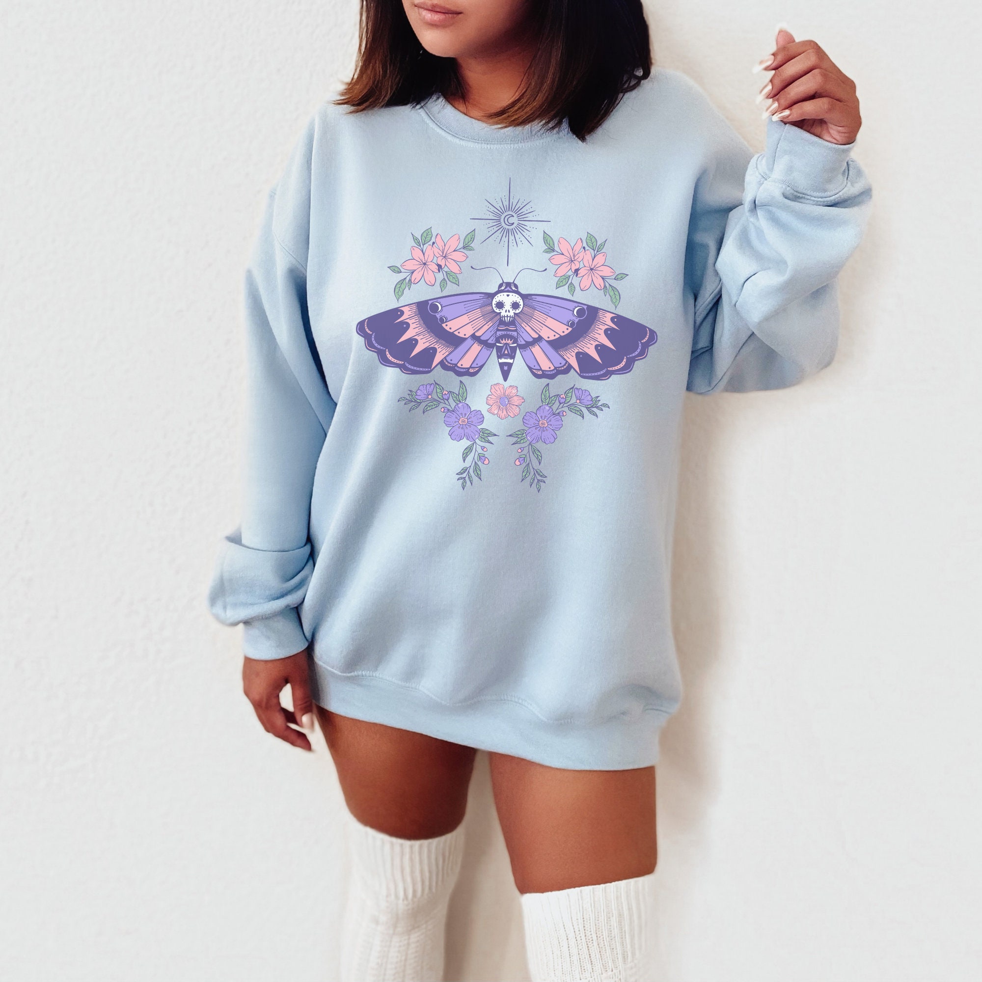 送料無料 通販 激安 Pastel Cottagecore Clothing Goth Pastel Sweatshirt Goth トップス