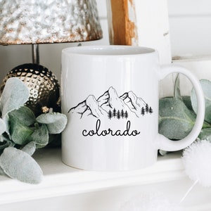 Colorado Mug Campfire Mug Hiking Mug Colorado Souvenir Colorado Gift Denver Colorado Rocky Mountains Retro Mug Camp Mug Colorado Gifts