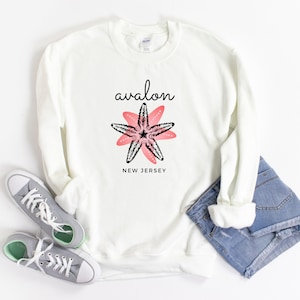 Avalon New Jersey Sweatshirt Avalon Sweatshirt Oversized Sweatshirt Jersey Girl Avalon Shirt Avalon Souvenir AVNJ Jersey Shore Shirt