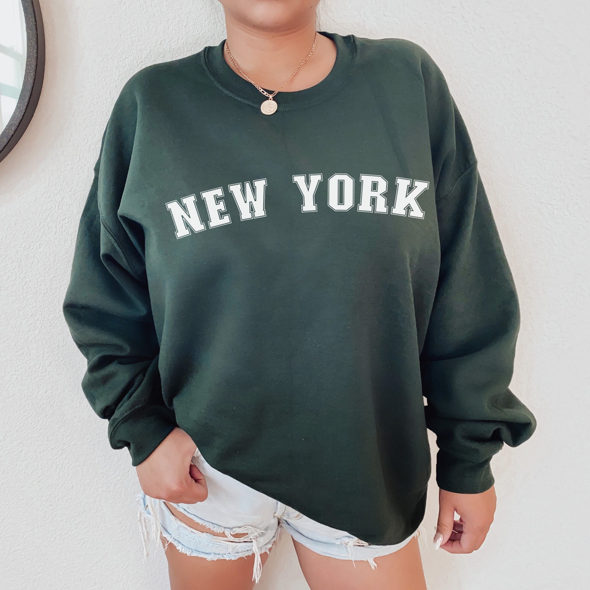 New York Sweatshirt New York Crew Neck New York City